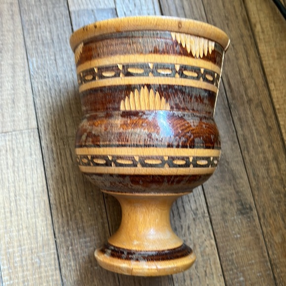 Wooden chalice large goblet vase - Picture 11 of 16